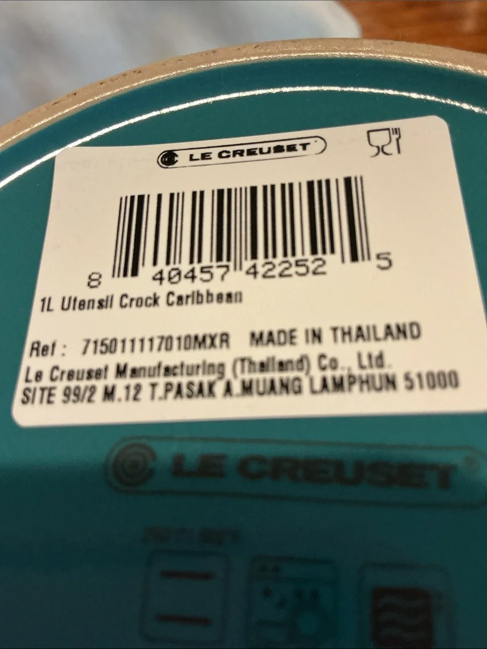 Le Creuset Caribbean Blue Ombré Utensils Crock - 1L